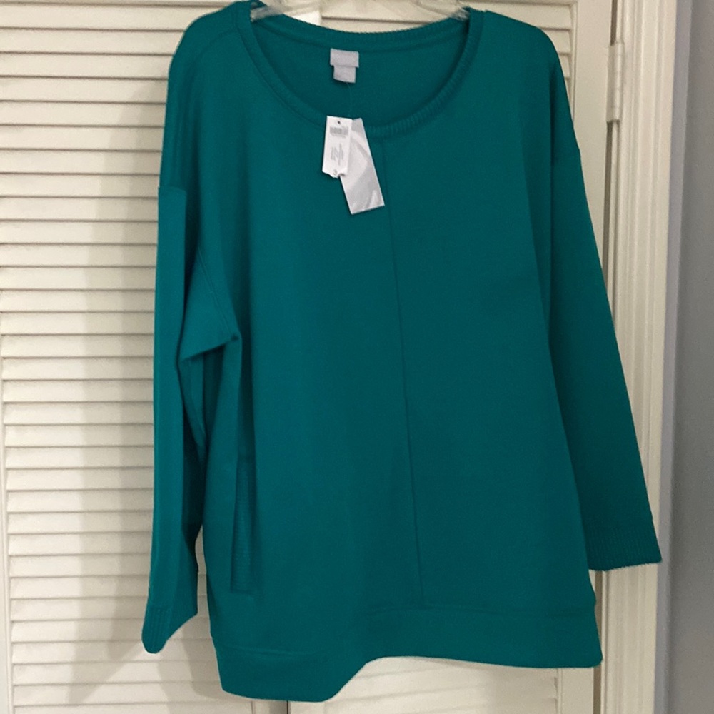 Chico’s Zenergy Contrast Stitch Tunic